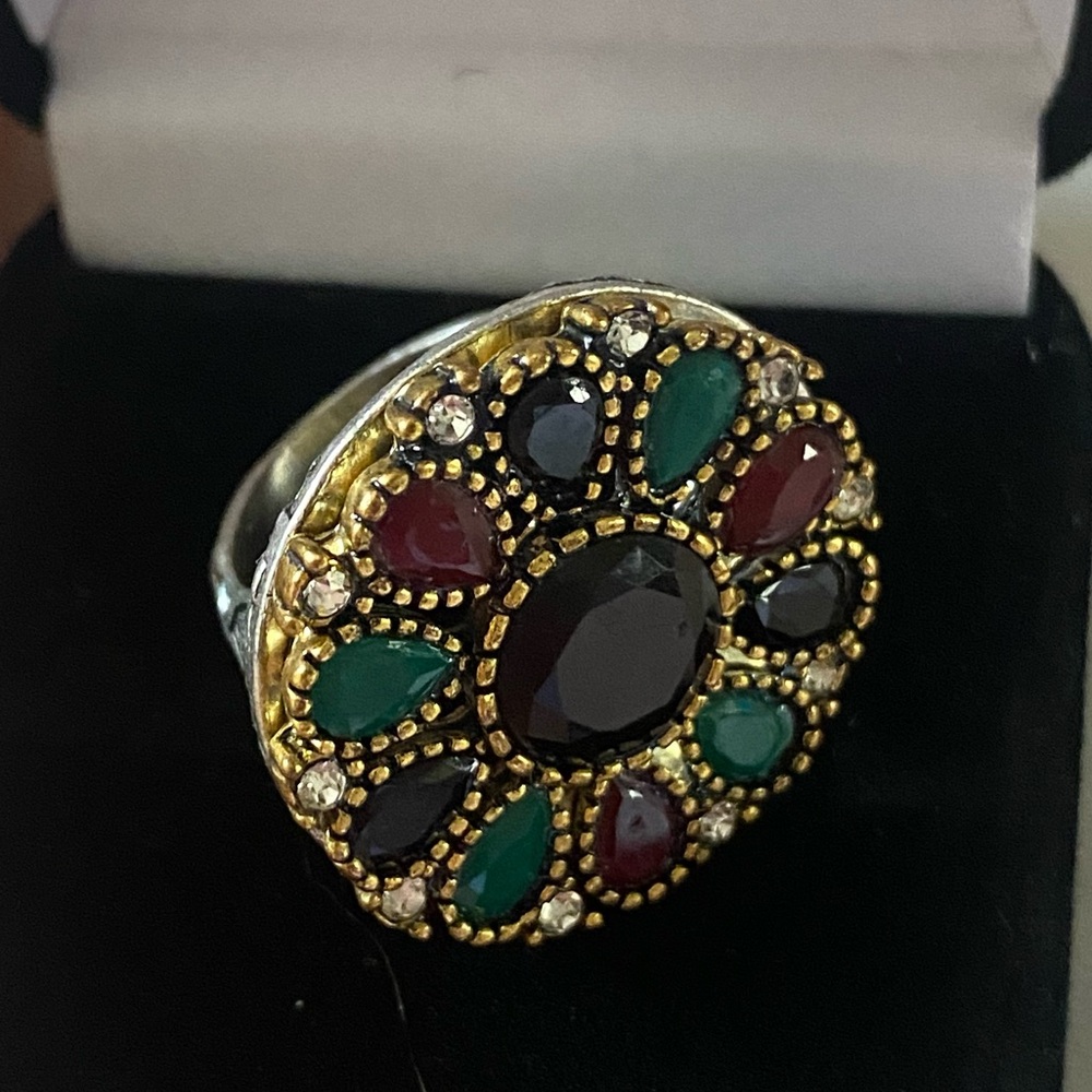 Antique Style Gemstone Ring 6-7